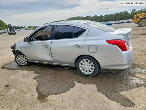 2018 Nissan Versa Sv VIN 3N1CN7AP5JL833285 фото 2