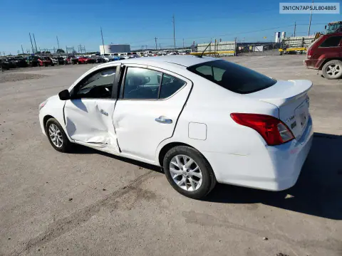 2018 Nissan Versa Sv VIN 3N1CN7AP5JL804885 фото 2