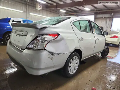 2018 Nissan Versa Sv VIN 3N1CN7AP1JK441555 фото 3