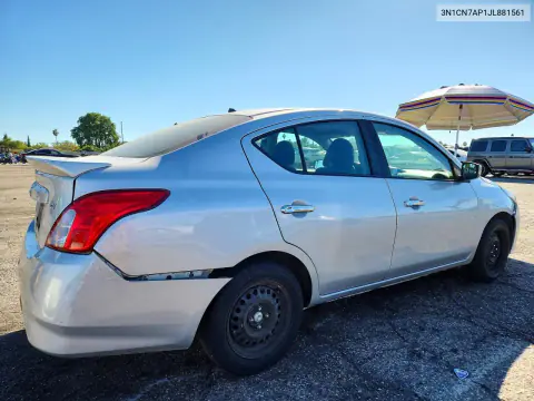 2018 Nissan Versa Sv VIN 3N1CN7AP1JL881561 фото 3