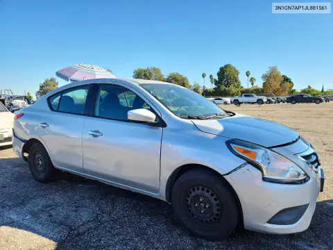 2018 Nissan Versa Sv VIN 3N1CN7AP1JL881561 фото 4
