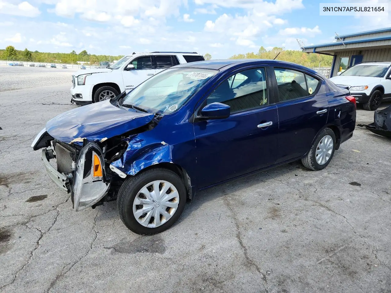 2018 Nissan Versa Sv VIN 3N1CN7AP5JL821654 фото 1