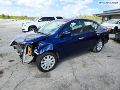 3N1CN7AP5JL821654 — 2018 Nissan Versa, Передняя часть, фото до ремонта