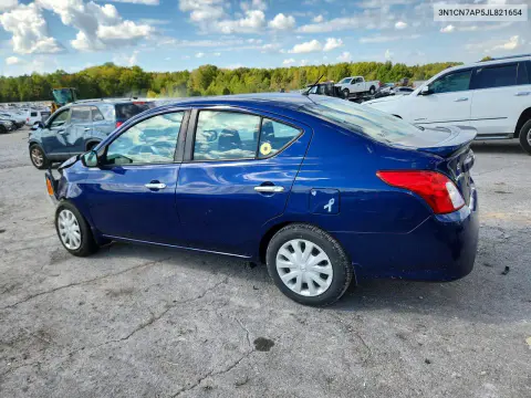 2018 Nissan Versa Sv VIN 3N1CN7AP5JL821654 фото 2