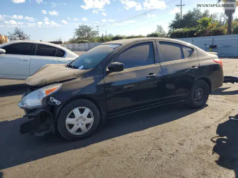 3N1CN7AP5JL800030 — 2018 Nissan Versa, Передняя часть, фото до ремонта