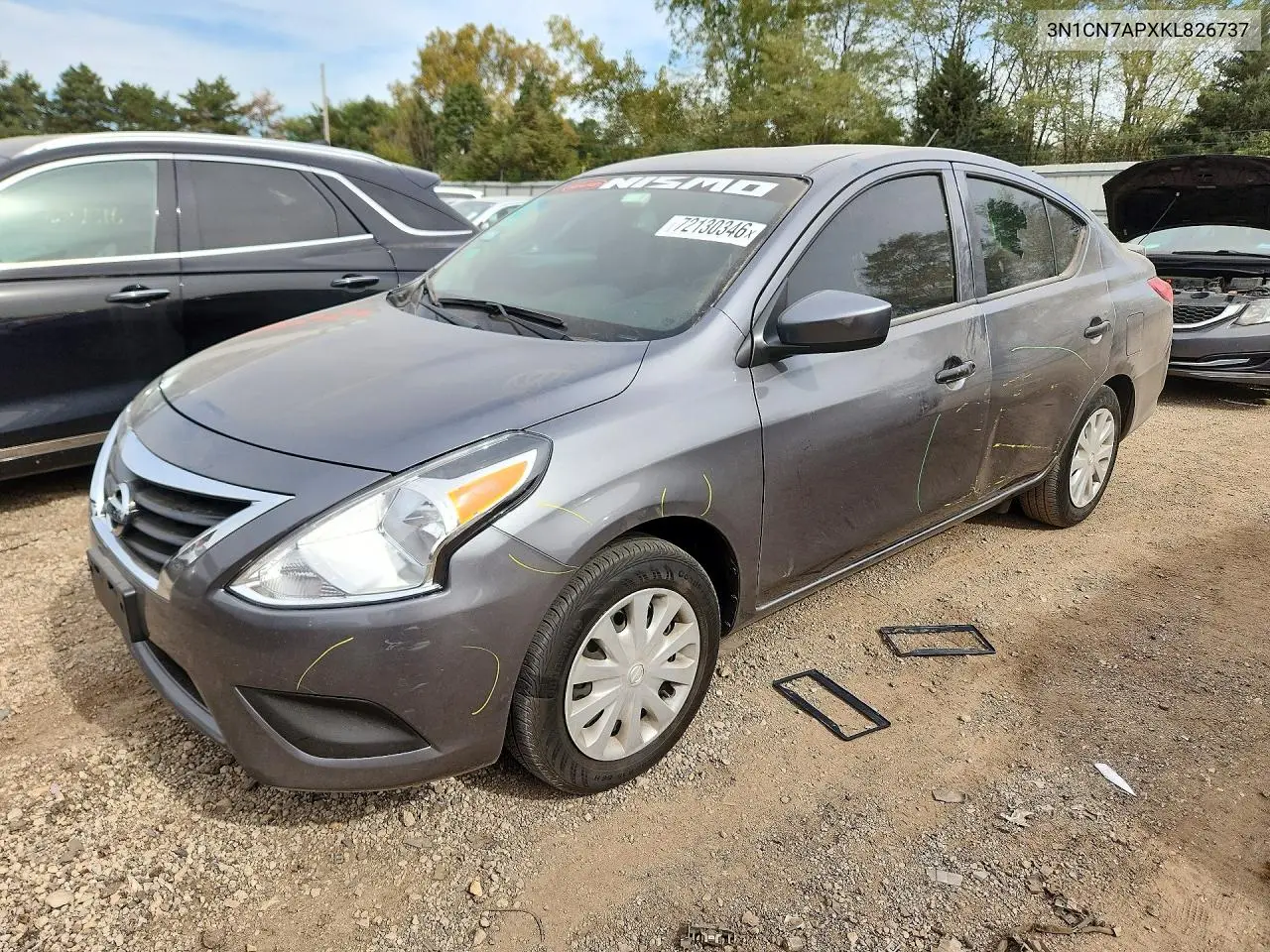2019 Nissan Versa S Plus VIN 3N1CN7APXKL826737 фото 1
