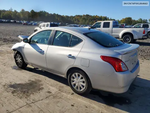 2019 Nissan Versa Sv VIN 3N1CN7APXKL864663 фото 2