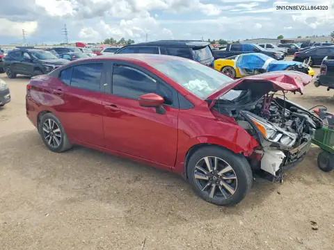 3N1CN8EV2LL864320 — 2020 Nissan Versa, фото 4 с аукциона Copart, Передняя часть