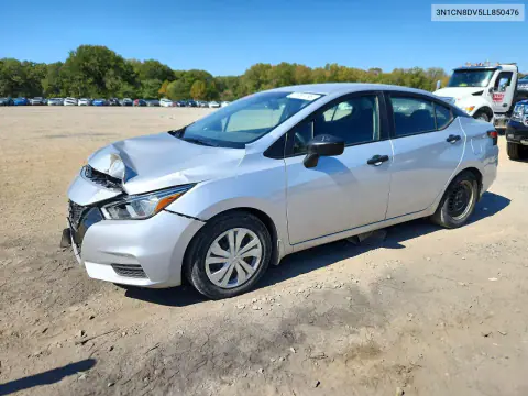 3N1CN8DV5LL850476 — 2020 Nissan Versa, Передняя часть, фото до ремонта