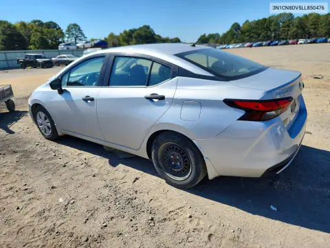 2020 Nissan Versa S VIN 3N1CN8DV5LL850476 фото 2
