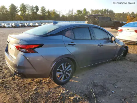 2021 Nissan Versa Sv VIN 3N1CN8EVXML886017 фото 3