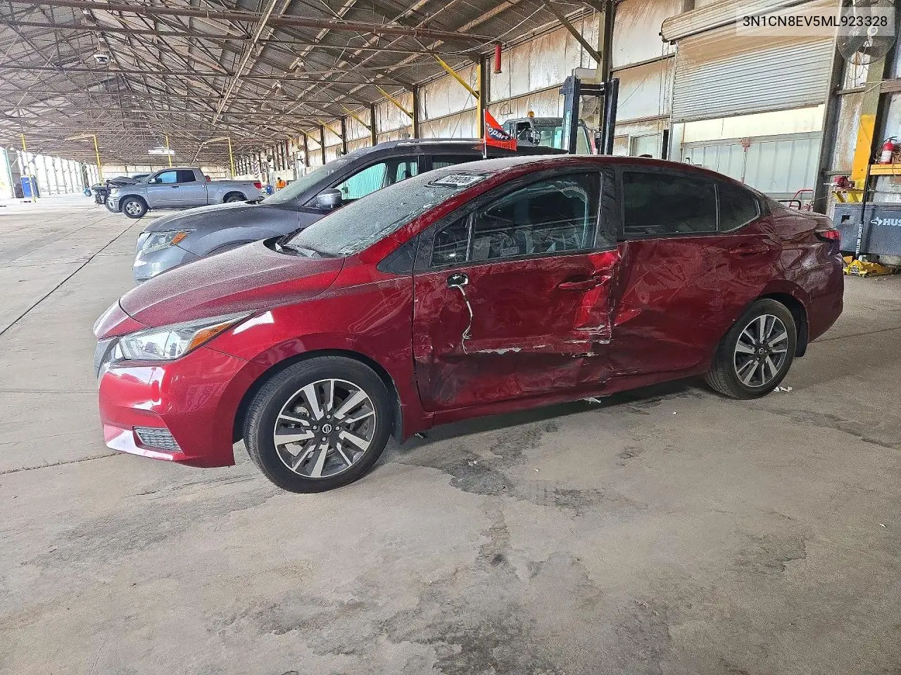2021 Nissan Versa Sv VIN 3N1CN8EV5ML923328 фото 1