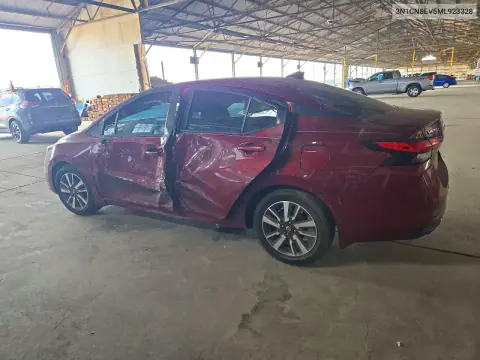 2021 Nissan Versa Sv VIN 3N1CN8EV5ML923328 фото 2
