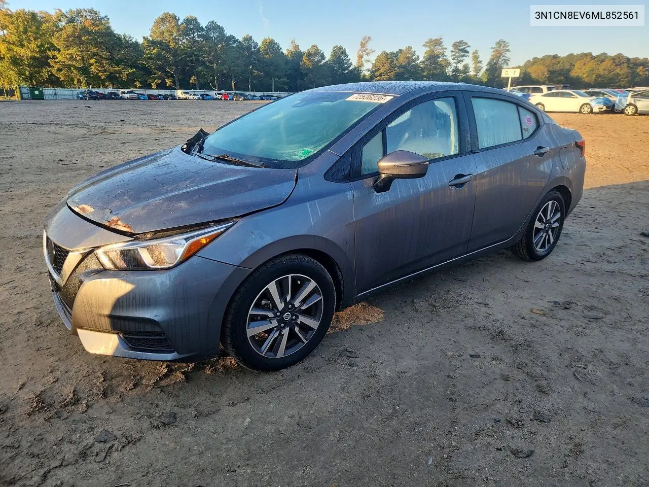 2021 Nissan Versa Sv VIN 3N1CN8EV6ML852561 фото 1