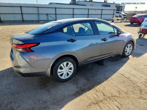 2021 Nissan Versa S VIN 3N1CN8DV5ML812988 фото 3