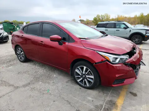2021 Nissan Versa Sv VIN 3N1CN8EVXML836766 фото 4