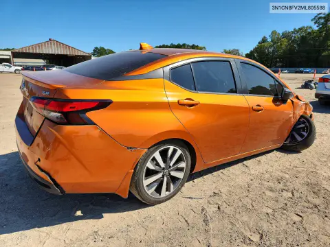 2021 Nissan Versa Sr VIN 3N1CN8FV2ML805588 фото 3