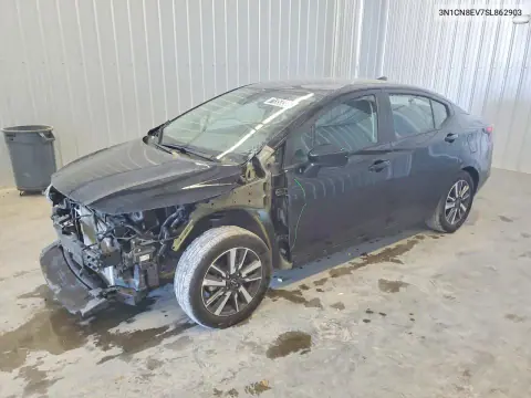 3N1CN8EV7SL862903 — 2025 Nissan Versa, Передняя часть, фото до ремонта