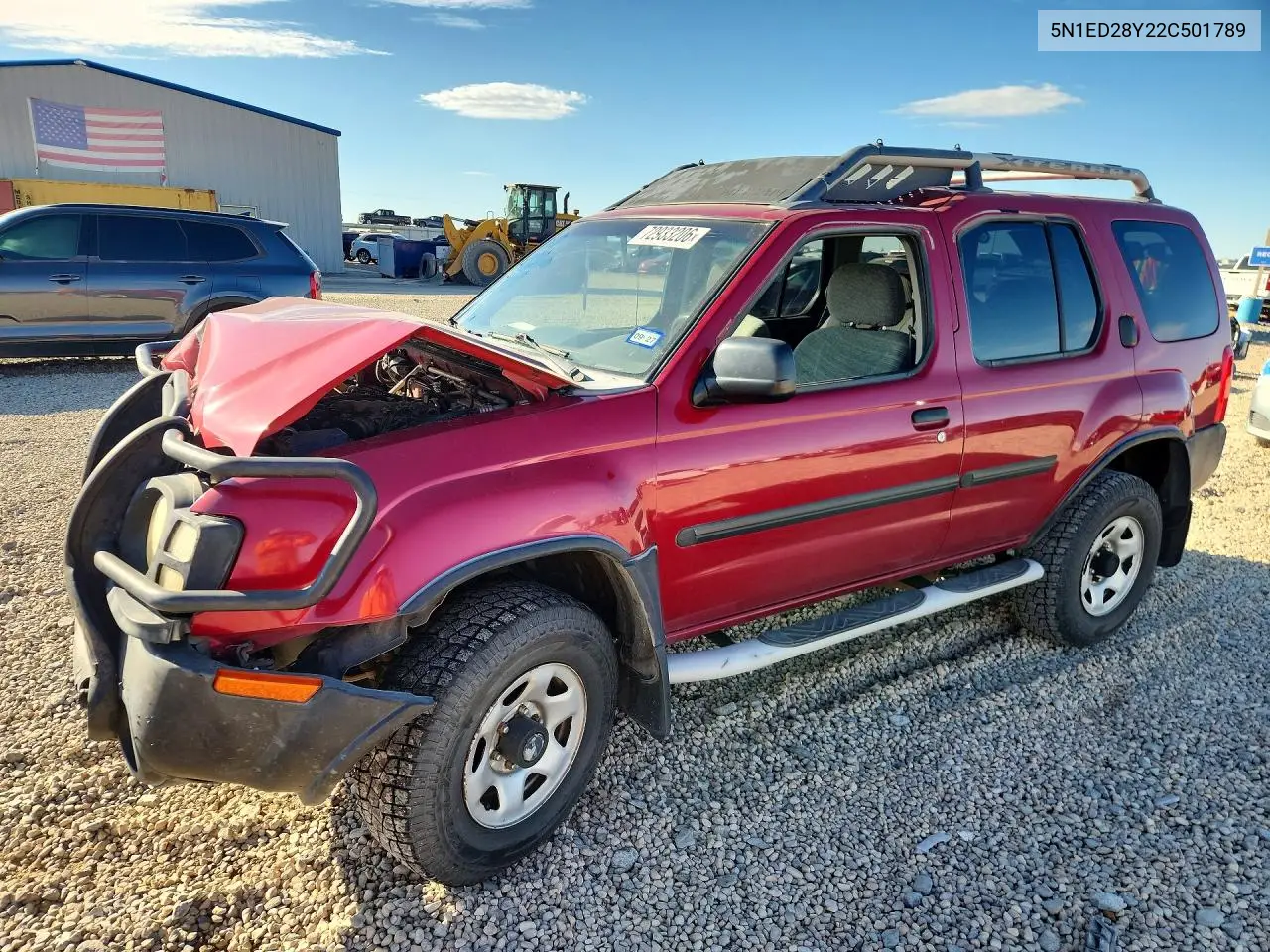 2002 Nissan Xterra Xe-V6 VIN 5N1ED28Y22C501789 фото 1