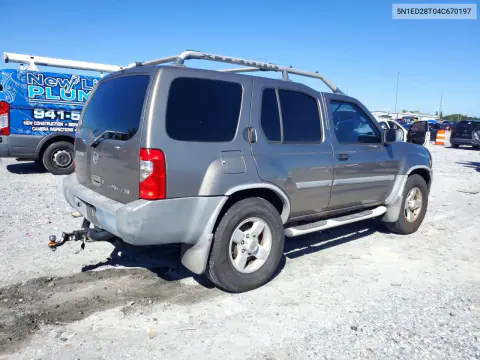 2004 Nissan Xterra Xe VIN 5N1ED28T04C670197 фото 3
