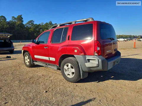 2005 Nissan Xterra S VIN 5N1AN08U05C604047 фото 2