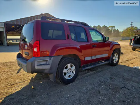 2005 Nissan Xterra S VIN 5N1AN08U05C604047 фото 3