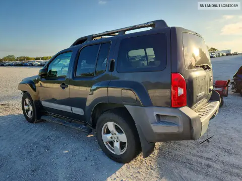 2006 Nissan Xterra X VIN 5N1AN08U16C542059 фото 2