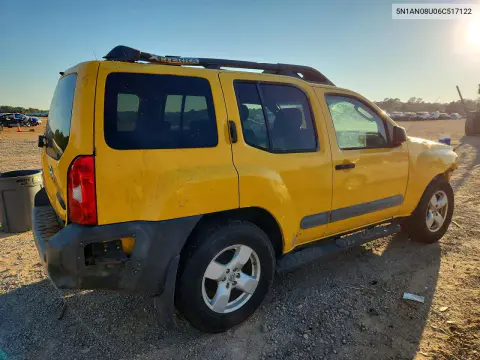 2006 Nissan Xterra X VIN 5N1AN08U06C517122 фото 3
