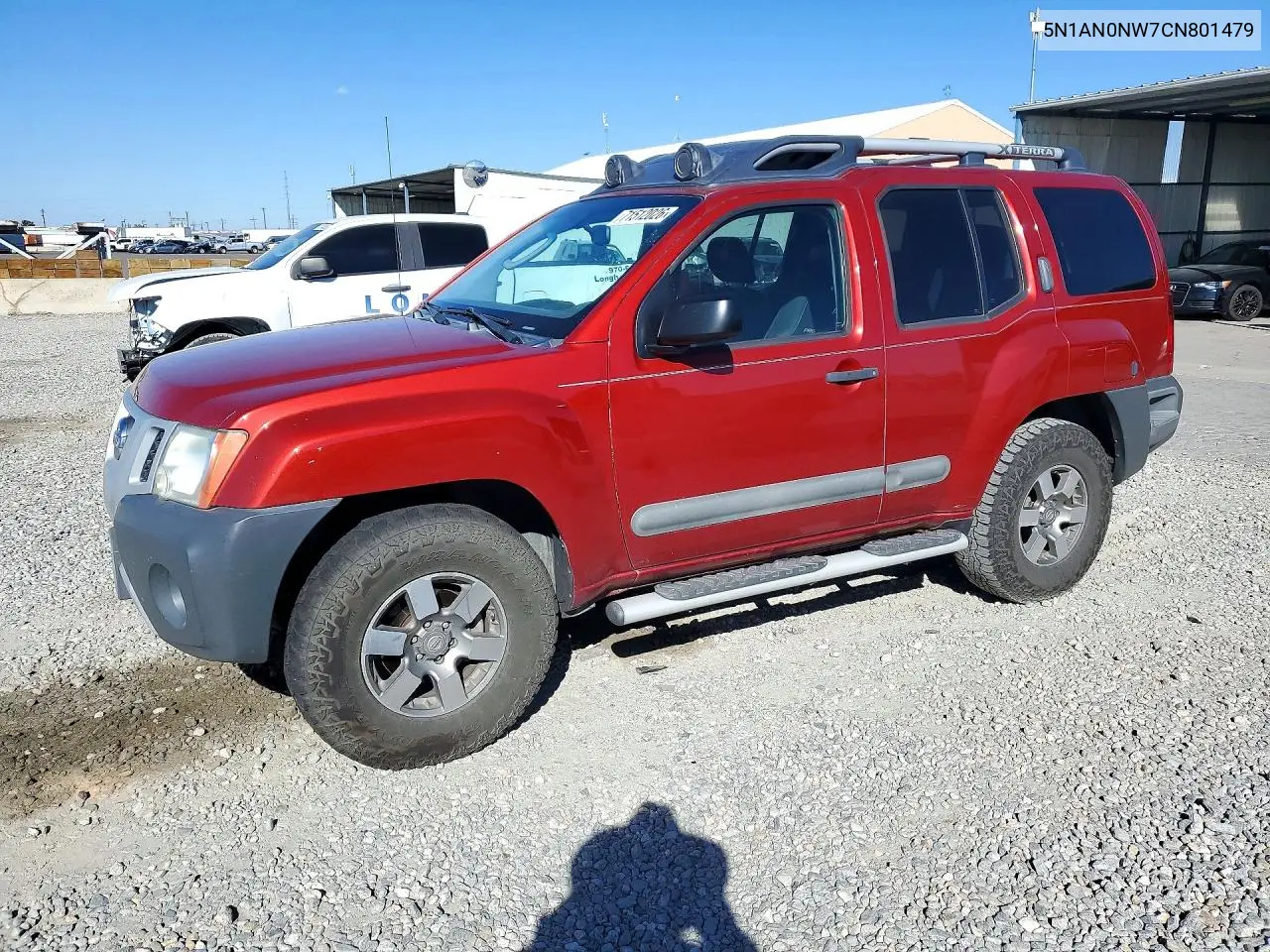 2012 Nissan Xterra X VIN 5N1AN0NW7CN801479 фото 1