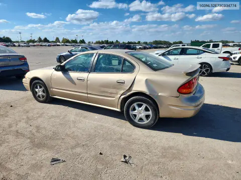 2003 Oldsmobile Alero Gl VIN 1G3NL52E73C334774 фото 2