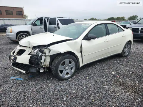 1G2ZG58B974195447 — 2007 Pontiac G6, Передняя часть, фото до ремонта