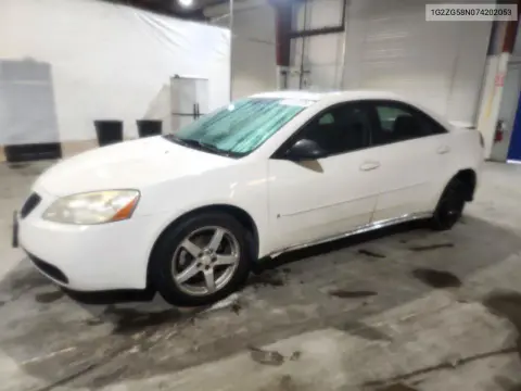 1G2ZG58N074202053 — 2007 Pontiac G6, Задняя часть, фото до ремонта