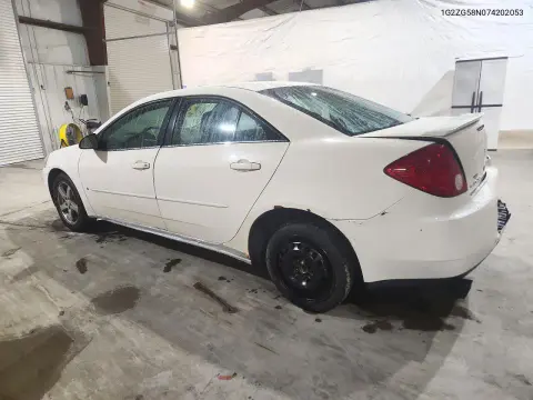 2007 Pontiac G6 Base VIN 1G2ZG58N074202053 фото 2