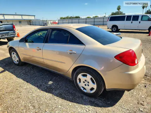 2007 Pontiac G6 Value Leader VIN 1G2ZF58B874223922 фото 2