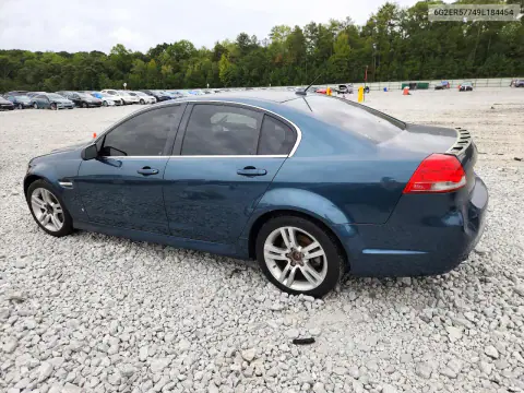 2009 Pontiac G8 VIN 6G2ER57749L184454 фото 2
