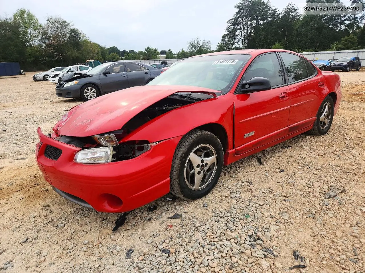 1998 Pontiac Grand Prix Gtp VIN 1G2WP5214WF239490 фото 1