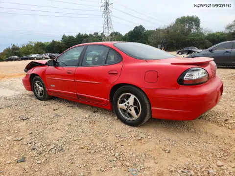 1998 Pontiac Grand Prix Gtp VIN 1G2WP5214WF239490 фото 2