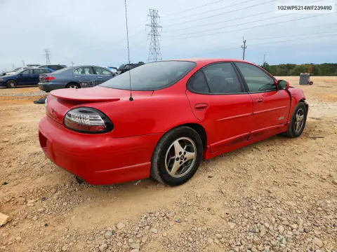 1998 Pontiac Grand Prix Gtp VIN 1G2WP5214WF239490 фото 3