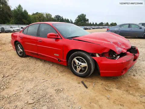 1998 Pontiac Grand Prix Gtp VIN 1G2WP5214WF239490 фото 4