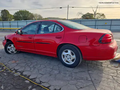 1998 Pontiac Grand Prix Se VIN 1G2WJ52M0WF227316 фото 2