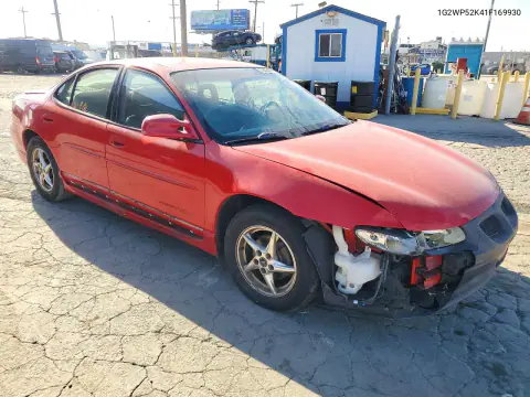 2001 Pontiac Grand Prix VIN 1G2WP52K41F169930 фото 4
