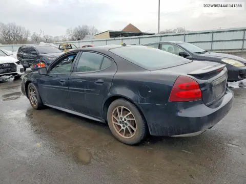 2004 Pontiac Grand Prix Gtp VIN 2G2WR524441141388 фото 2