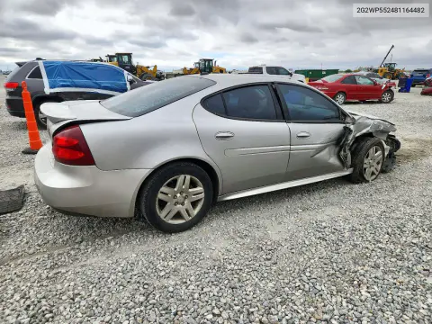 2008 Pontiac Grand Prix VIN 2G2WP552481164482 фото 3