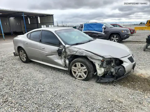 2008 Pontiac Grand Prix VIN 2G2WP552481164482 фото 4