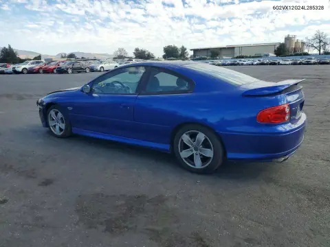 2004 Pontiac Gto VIN 6G2VX12G24L285328 фото 2