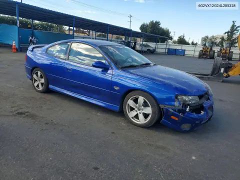 2004 Pontiac Gto VIN 6G2VX12G24L285328 фото 4