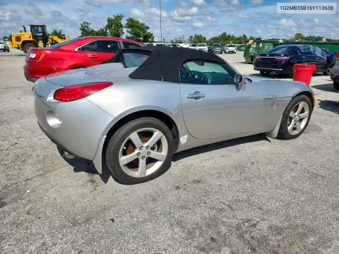 2006 Pontiac Solstice VIN 1G2MB35B16Y113638 фото 3