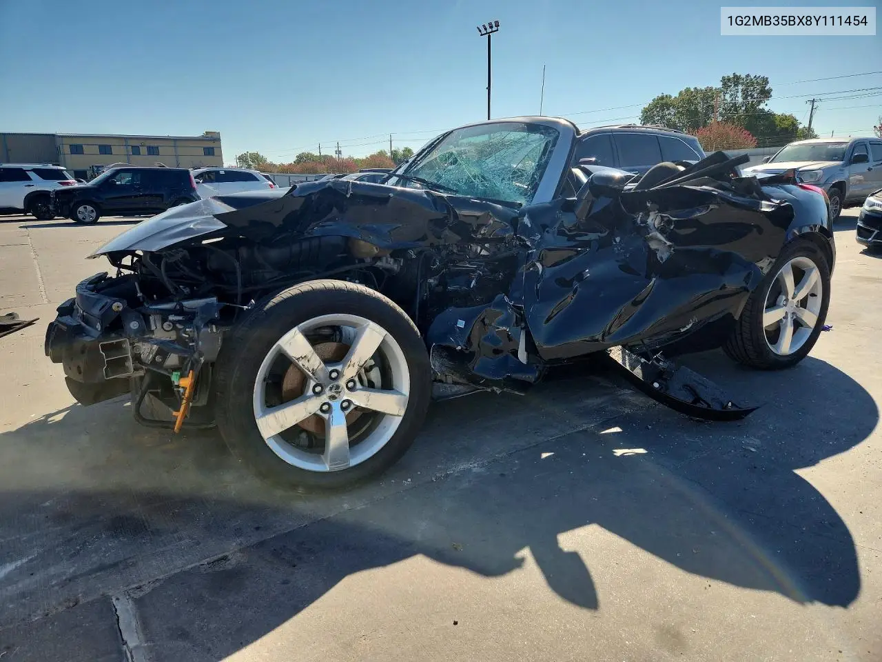 2008 Pontiac Solstice VIN 1G2MB35BX8Y111454 фото 1
