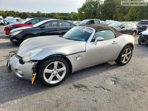 1G2MC35B78Y124966 — 2008 Pontiac Solstice, Передняя часть, фото до ремонта