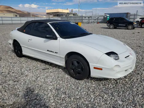 2000 Pontiac Sunfire Gt VIN 4G2JB32T3YB200218 фото 4